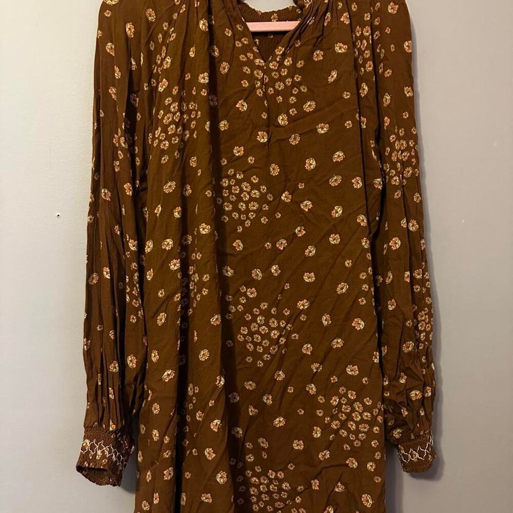 Free people brown mini dress - Picture 2 of 4